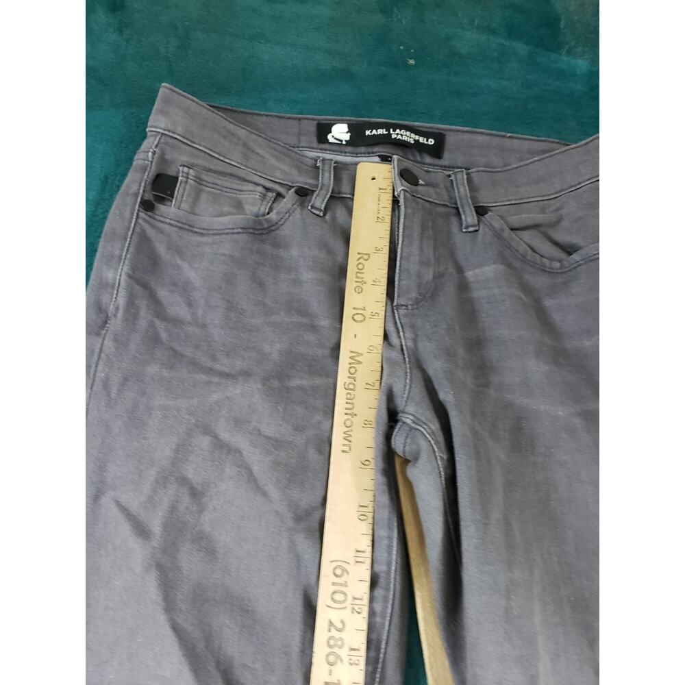 Karl Lagerfeld Women’s Skinny Jeans in Gray - Picture 7 of 13